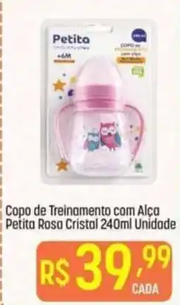 Muffato Copo de Treinamento com Alça Petita Rosa Cristal oferta