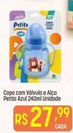 Muffato Copo com Válvula e Alça Petita Azul oferta