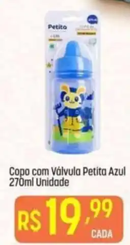Muffato Copo com Válvula Petita Azul oferta