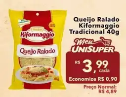 UniSuper Queijo Ralado Kiformaggio Tradicional oferta