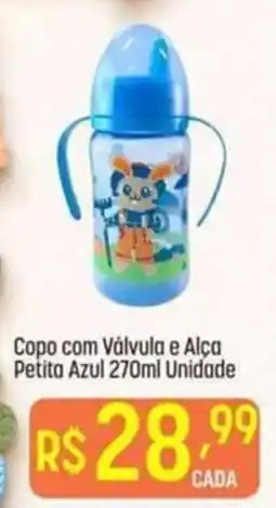 Muffato Copo com Válvula e Alça Petita Azul oferta
