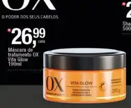 Frangolândia Máscara de tratamento ox vita glow oferta