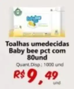 Supermercados Manentti Toalhas umedecidas baby bee pct oferta