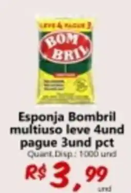 Supermercados Manentti Esponja bombril multiuso oferta