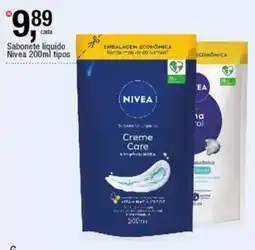 Frangolândia Sabonete liquido nivea 200ml tipos oferta