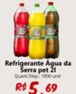 Supermercados Manentti Refrigerante Água da Serra pet 2l oferta