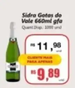 Supermercados Manentti Sidra Gotas do Vale 660ml gfa oferta