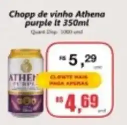 Supermercados Manentti Chopp de vinho Athena purple oferta