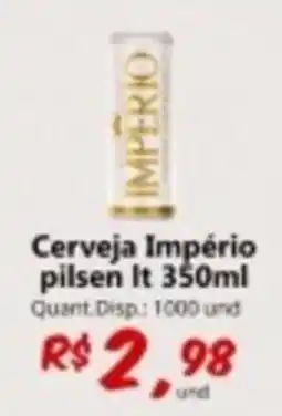 Supermercados Manentti Cerveja Império pilsen lt oferta