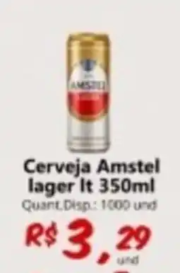 Supermercados Manentti Cerveja Amstel lager lt oferta