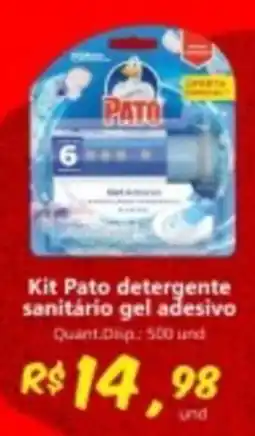 Supermercados Manentti Kit Pato detergente sanitário gel adesivo oferta