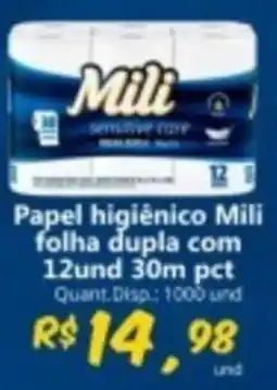 Supermercados Manentti Papel higiênico Mili oferta