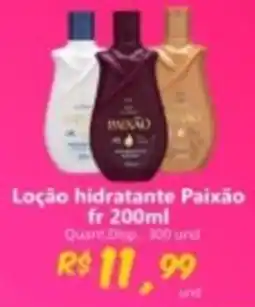 Supermercados Manentti Loção hidratante Paixão oferta