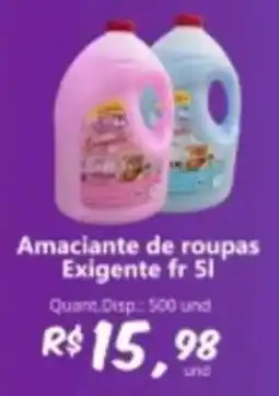 Supermercados Manentti Amacianete de roupas Exigente fr 5l oferta