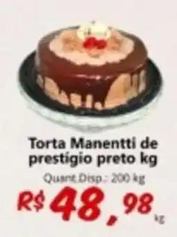 Supermercados Manentti Torta Manentti de prestigio preto oferta