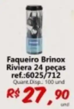 Supermercados Manentti Faqueiro brinox riviera 24 peças oferta