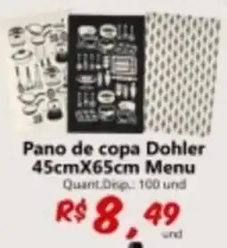 Supermercados Manentti Pano de copa Dohler oferta
