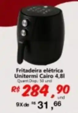 Supermercados Manentti Fritadeira elétrica Unitermi Cairo 4,8l oferta