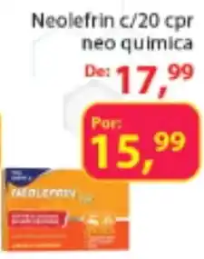 Chama Supermercados Neolefrin c/20 cpr neo quimica oferta