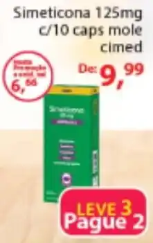 Chama Supermercados Simeticona 125mg c/10 caps mole oferta