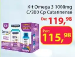 Chama Supermercados Kit Omega 3 1000mg c/300 Cp Catarinense oferta