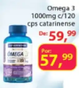 Chama Supermercados Omega 3 1000mg c/120 cps catarinense oferta