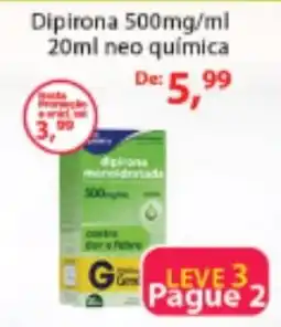 Chama Supermercados Dipirona 500mg/ml 20ml neo quimica oferta