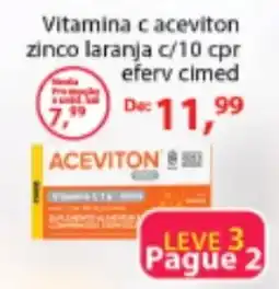 Chama Supermercados Vitamina c aceviton zinco laranja c/10 cpr oferta