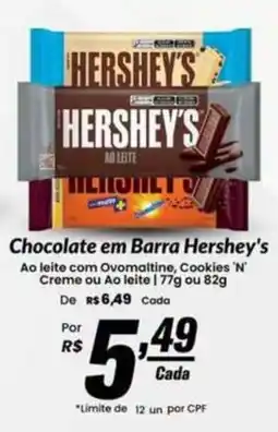 Stok Center Chocolate em Barra Hershey's oferta