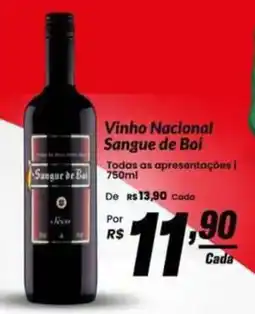 Stok Center Vinho Nacional Sangue de Boi oferta