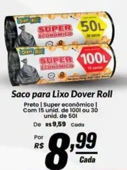 Stok Center Saco para Lixo Dover Roll oferta