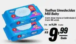 Stok Center Toalhas umedecidas mili baby oferta