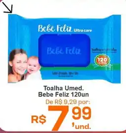 Cocipa toalha umed. bebe feliz 120un oferta