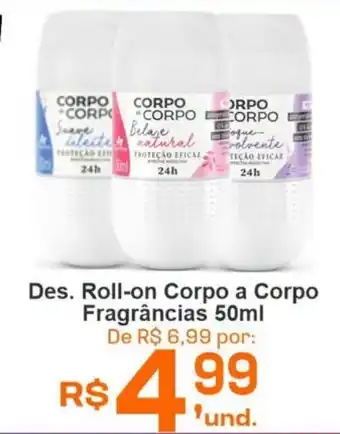 Des. Roll-on Corpo a Corpo Fragrâncias