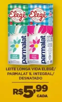 DB Supermercados Leite longa vida elegê/ parmalat 1l integral/ desnatado oferta