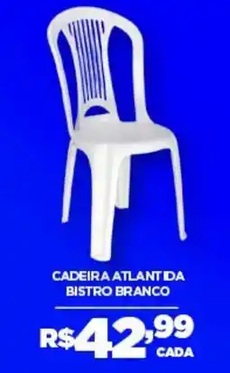 DB Supermercados cadeira atlant da bistro branco oferta
