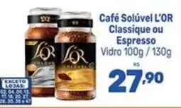 Supermercados Jau Serve Café Solúvel L'OR Classique ou Espresso oferta