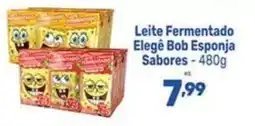 Supermercados Jau Serve Leite Fermentado Elegê Bob Esponja Sabores oferta
