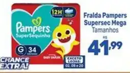 Supermercados Jau Serve Fralda Pampers Supersec Mega oferta