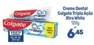 Supermercados Jau Serve Creme Dental Colgate Tripla Ação Xtra White oferta