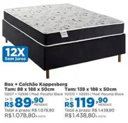 Lojas Solar Box + Colchão Kappesberg oferta