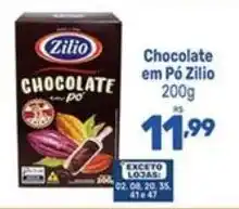 Supermercados Jau Serve Chocolate em pó zilio oferta