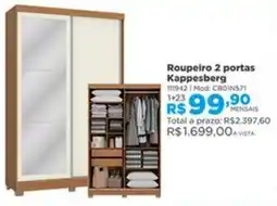 Lojas Solar Roupeiro 2 portas Kappesberg oferta