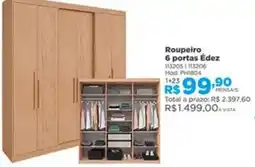 Lojas Solar Roupeiro 6 portas Édez oferta