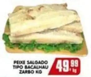 Higa's Supermercado Peixe salgado tipo bacalhau zarbo oferta