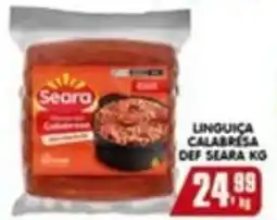 Higa's Supermercado Linguiça calabresa def seara kg oferta