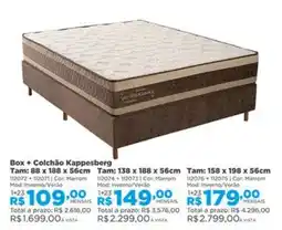Lojas Solar Box + Colchão Kappesberg oferta