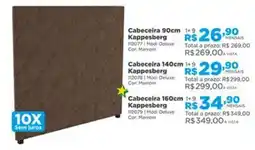 Lojas Solar Cabeceira 90cm Kappesberg oferta
