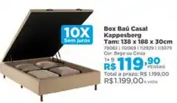 Lojas Solar Box Baú Casal Kappesberg oferta