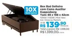 Lojas Solar Box Baú Solteiro com Cama Auxiliar Kappesberg oferta